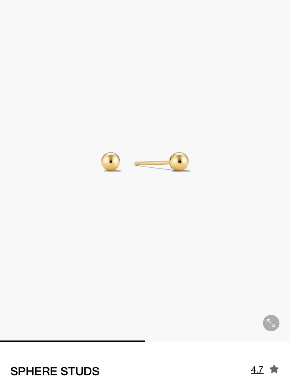 Mejuri 14k Gold Sphere Studs